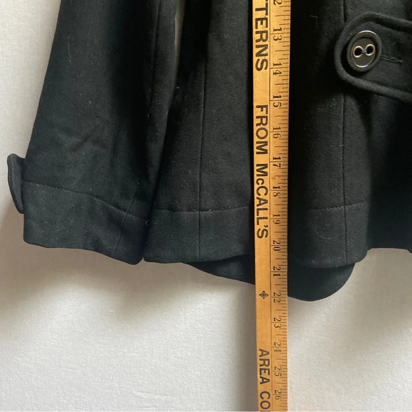 Tulle Anthropologie wool blend pea coat Sz S - Picture 9 of 10